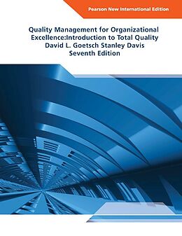 E-Book (pdf) Quality Management for Organizational Excellence: Introduction to Total Quality von David L. Goetsch, Stanley Davis