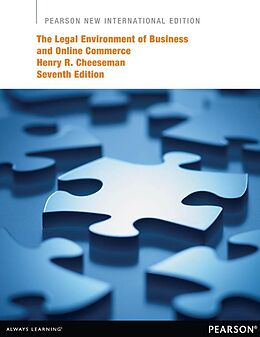 E-Book (pdf) Legal Environment of Business and Online Commerce, The von Henry R. Cheeseman