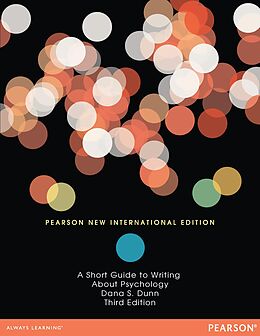 eBook (pdf) Short Guide to Writing About Psychology de Dana S. Dunn