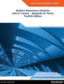 E-Book (pdf) Modern Elementary Statistics von John E. Freund, Benjamin M. Perles