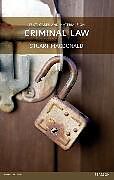 Set mit div. Artikeln (Set) Text Cases and Materials on Criminal Law MyLawChamber Pack von Stuart Macdonald