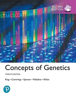 Couverture cartonnée Concepts of Genetics, Global Edition de William Klug, William S Klug, Michael R. Cummings