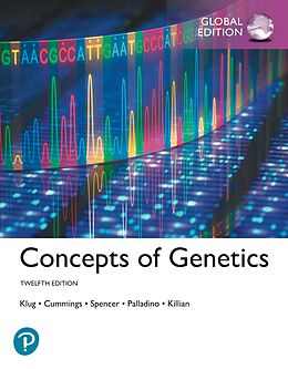 eBook (pdf) Concepts of Genetics, Global Edition de William S Klug, Michael Cummings, Charlotte A. Spencer