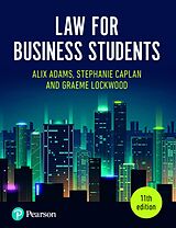 eBook (pdf) Law for Business Students PDF eBook de Alix Adams, Stephanie Caplan, Graeme Lockwood