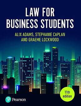 eBook (pdf) Law for Business Students de Alix Adams, Stephanie Caplan, Graeme Lockwood