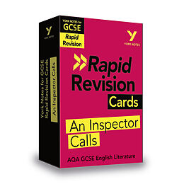 Textkarten / Symbolkarten York Notes for AQA GCSE Rapid Revision Cards: An Inspector Calls catch up, revise and be ready for and 2023 and 2024 exams and assessments von Peter Morrisson