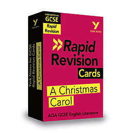 Textkarten / Symbolkarten York Notes for AQA GCSE Rapid Revision Cards: A Christmas Carol catch up, revise and be ready for and 2023 and 2024 exams and assessments von Lyn Lockwood