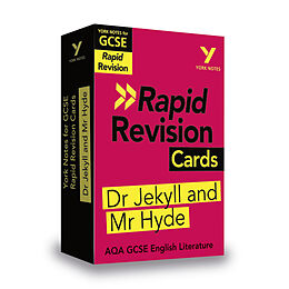 Textkarten / Symbolkarten York Notes for AQA GCSE Rapid Revision Cards: The Strange Case of Dr Jekyll and Mr Hyde catch up, revise and be ready for and 2023 and 2024 exams and assessments von Anne Rooney