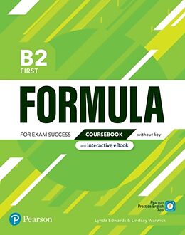 Couverture cartonnée Formula B2 Formula B2 First Coursebook and Interactive eBook without Key with Digital Resources & App de Pearson Education