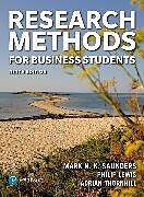 Couverture cartonnée Research Methods for Business Students de Mark Saunders, Philip Lewis, Adrian Thornhill