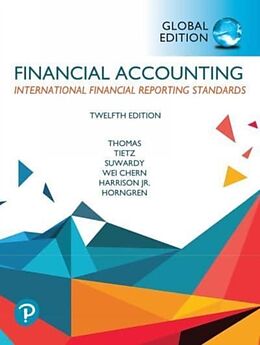 Couverture cartonnée Financial Accounting, Global Edition de Walter Harrison, Walter T. Harrison, Themin Suwardy