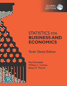 Kartonierter Einband Statistics for Business and Economics, Global Edition von Paul Newbold, William Carlson, Betty Thorne