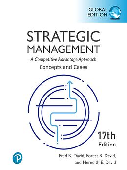 eBook (pdf) Strategic Management: A Competitive Advantage Approach, Concepts and Cases, Global Edition de Fred R. David, Forest R. David