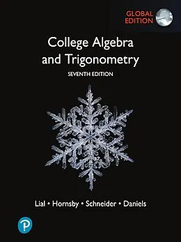 E-Book (pdf) College Algebra and Trigonometry, eBook, Global Edition von Margaret L. Lial, John Hornsby, David I. Schneider