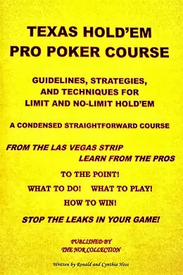 E-Book (epub) Texas Hold'em Pro Poker Course von Ronald Hess