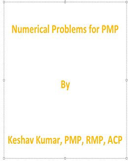 eBook (epub) Numerical Problems for PMP de Keshav Kumar