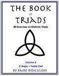 E-Book (epub) The Book of Triads: Treble Clef Edition von Basso Ridiculoso
