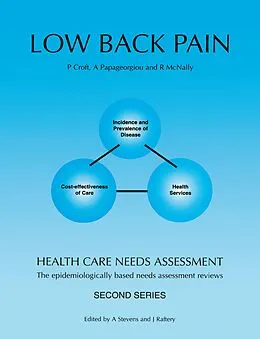 E-Book (epub) Health Care Needs Assessment von P. R. Croft, Andrew Stevens