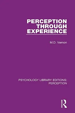 E-Book (pdf) Perception Through Experience von M. D. Vernon
