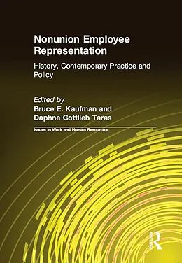 E-Book (epub) Nonunion Employee Representation von Bruce E. Kaufman, Daphne Gottlieb Taras