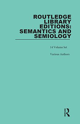 eBook (pdf) Routledge Library Editions: Semantics and Semiology de Authors Various