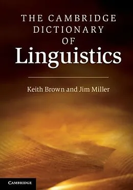 E-Book (pdf) Cambridge Dictionary of Linguistics von Keith Brown