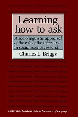 E-Book (pdf) Learning How to Ask von Charles L. Briggs