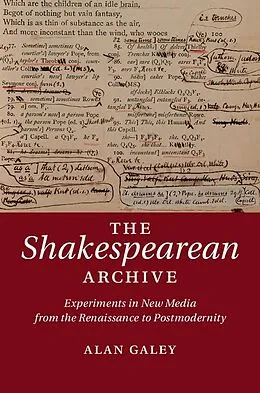E-Book (epub) Shakespearean Archive von Alan Galey