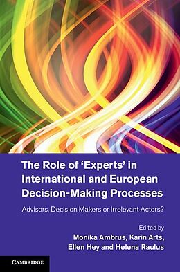 eBook (epub) Role of 'Experts' in International and European Decision-Making Processes de 