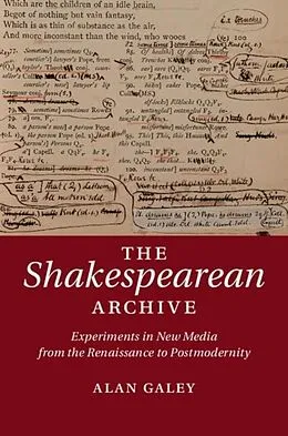E-Book (pdf) Shakespearean Archive von Alan Galey
