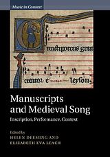 eBook (epub) Manuscripts and Medieval Song de 