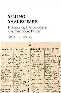 E-Book (epub) Selling Shakespeare von Adam G. Hooks