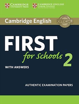 Broché First for Schools 2 Student Book with Answers de Cambridge ESOL