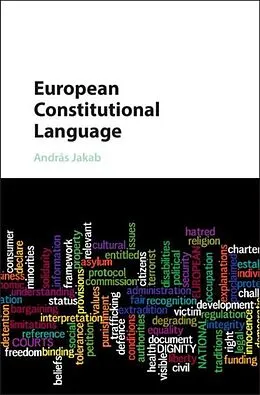 E-Book (pdf) European Constitutional Language von Andras Jakab