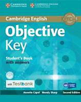 Couverture cartonnée Objective Key Student's Book with Answers with CD-ROM with Testbank de Annette Capel, Wendy Sharp