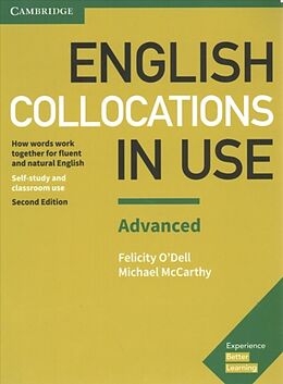 Couverture cartonnée English Collocations in Use Advanced Book with Answers de Felicity O'Dell, Michael McCarthy