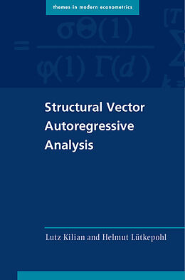 Couverture cartonnée Structural Vector Autoregressive Analysis de Lutz Kilian, Helmut Lütkepohl