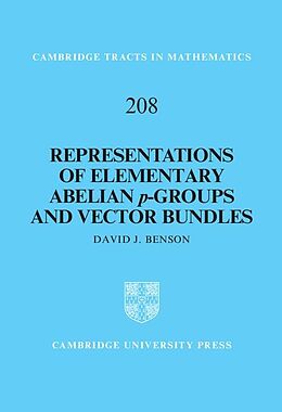 E-Book (epub) Representations of Elementary Abelian p-Groups and Vector Bundles von David J. Benson