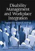 ePUB Disability Management and Workplace Integration von Henry G. Harder
