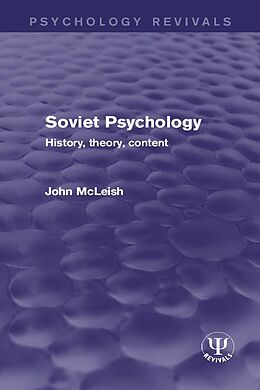 E-Book (epub) Soviet Psychology von John McLeish