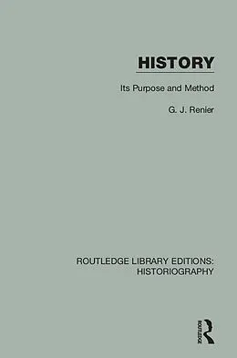 ePUB History von G. J. Renier