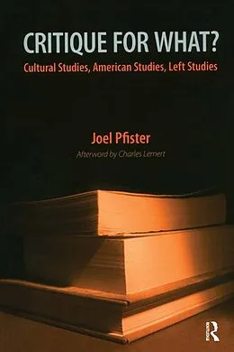E-Book (pdf) Critique for What? von Joel Pfister