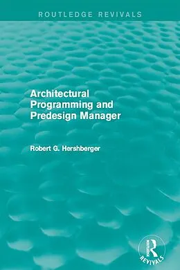 E-Book (pdf) Architectural Programming and Predesign Manager von Robert Hershberger