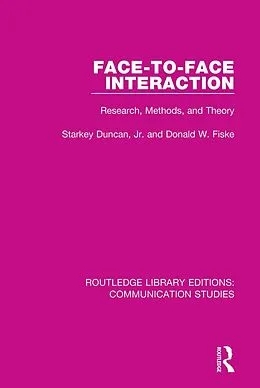 ePUB Face-to-Face Interaction von Starkey Duncan, Donald W. Fiske