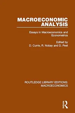 E-Book (epub) Macroeconomic Analysis von David Currie, R. Nobay, David Peel