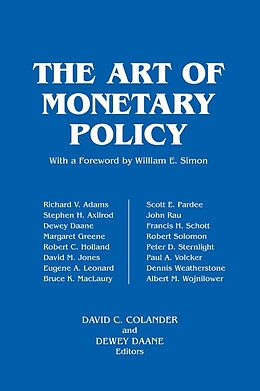 E-Book (pdf) The Art of Monetary Policy von David C. Colander, Dewey Daane
