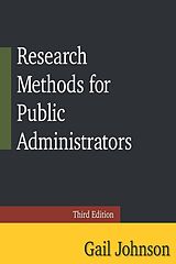 eBook (pdf) Research Methods for Public Administrators de Gail Johnson
