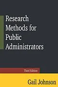 E-Book (pdf) Research Methods for Public Administrators von Gail Johnson