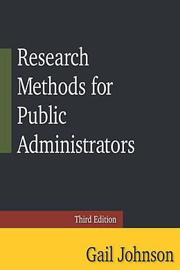 eBook (pdf) Research Methods for Public Administrators de Gail Johnson