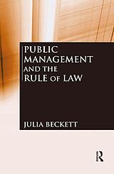 E-Book (pdf) Public Management and the Rule of Law von Julia Beckett